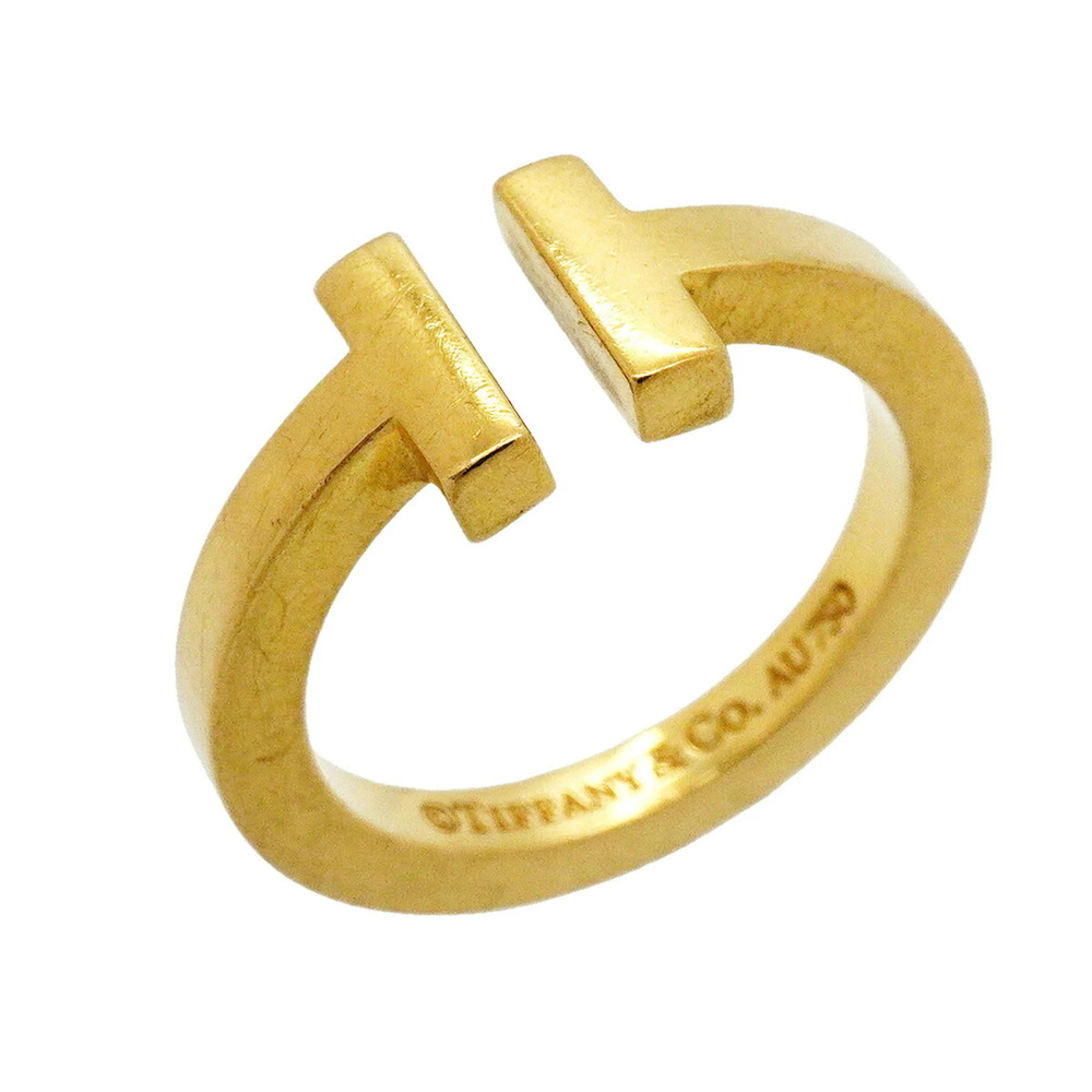 Tiffany & Co. T-Square Ring, 18K Yellow Gold, Size 11, Women's